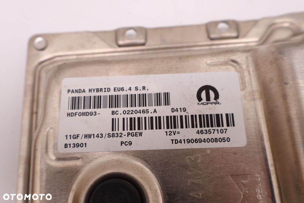 FIAT PANDA III KOMPUTER STEROWNIK SILNIKA 46357107 - 4