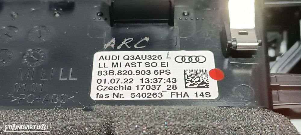 AREJADOR CENTRAL FRONTAL AUDI Q3 - 7