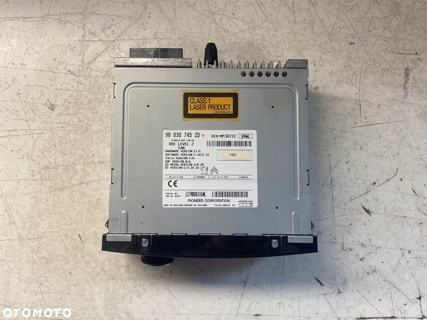 PEUGEOT 208 RADIO CD MP3 BLUETOOTH 98030745ZD - 4