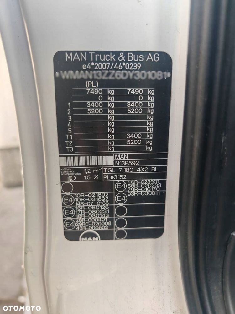 SZKIELET KABINA DZIENNA MAN TGL TGM BIAŁA - 7