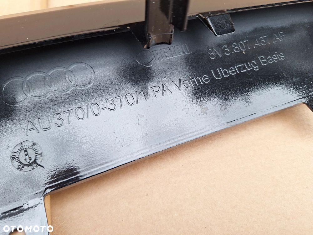 AUDI A3 LIFT HB 16- 17-20 8V3 ORYGINAŁ! NOWY! ZDERZAK PRZÓD PRZEDNI ORYGINAŁ 8V3807437AF WYSYŁKA 24H - 13