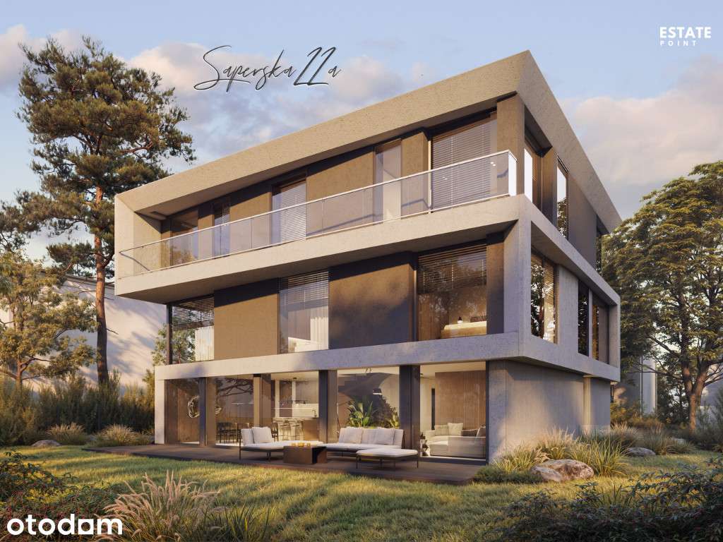 Penthouse z prywatną windą w nowoczesnej willi