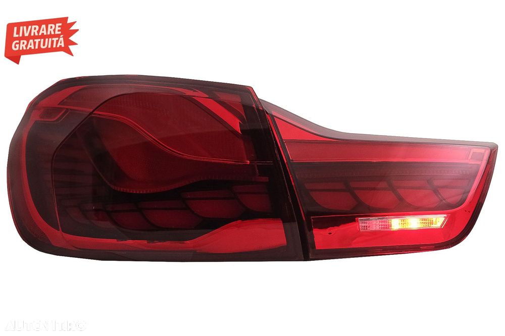 Stopuri OLED BMW Seria 4 F32 F33 F36 M4 F82 F83 (2013-03.2019) Rosu Clar cu Semnal- livrare gratuita - 12