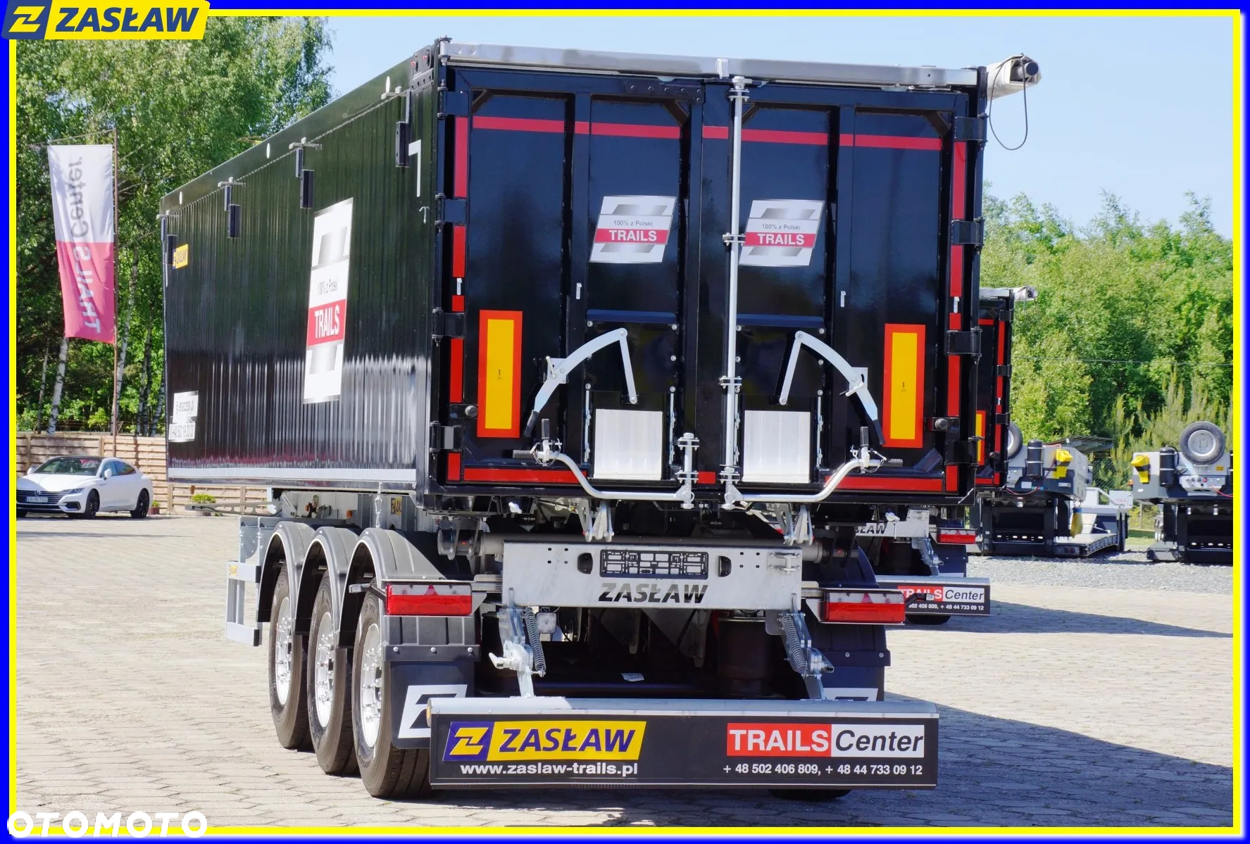 Zaslaw 43 m³ / 5.890 kg naczepa wywrotka alum. kl-drzwi NAJLŻEJSZA ! - 13