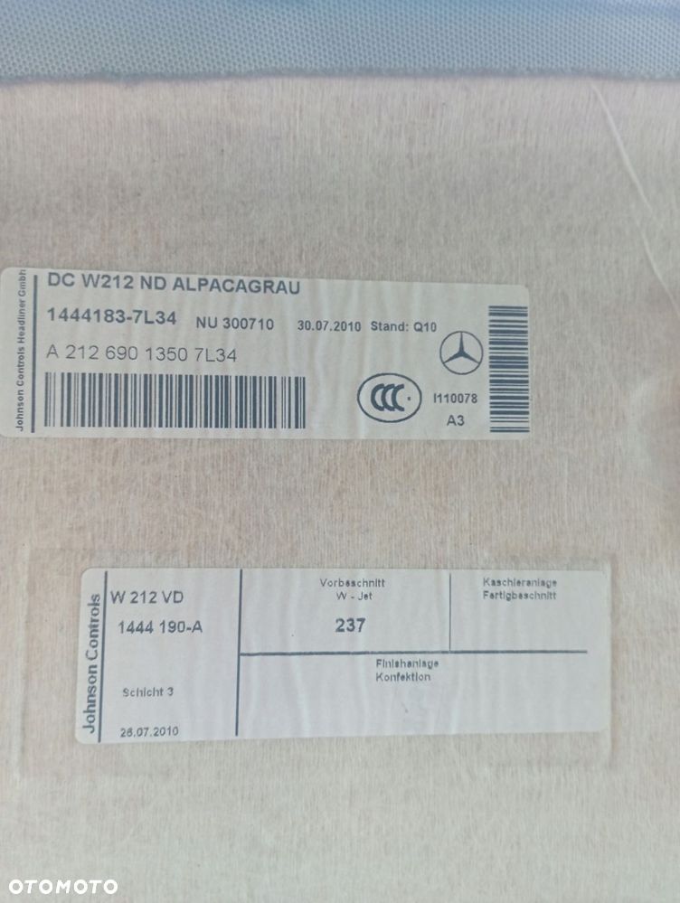 MERCEDES W212 PODSUFITKA SEDAN A2126901350 - 3