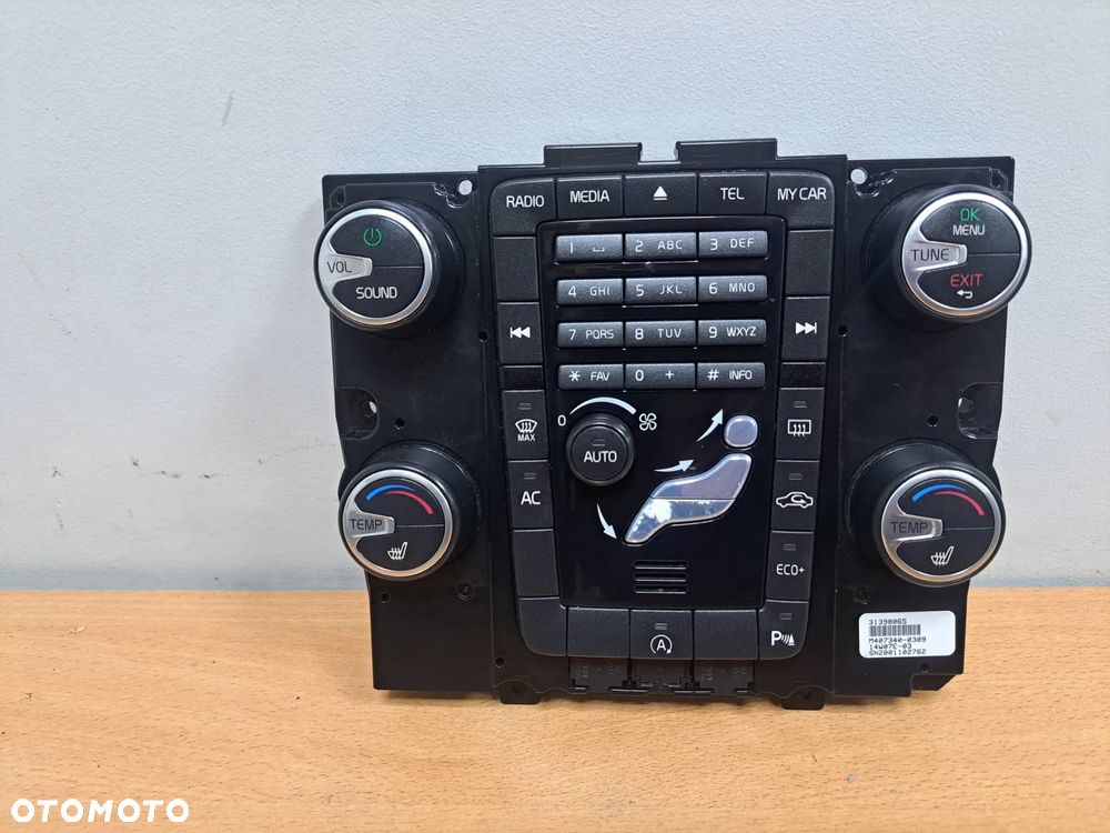 VOLVO S60 V60 XC60 V70 S80  PANEL KLIMATYZACJI 31398065