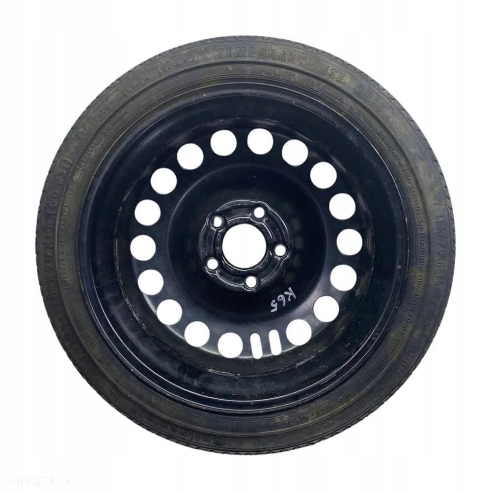 KOŁO DOJAZDOWE OPEL VECTRA C SIGNUM ASTRA H 115/70R16 5X110 2160132 - 1