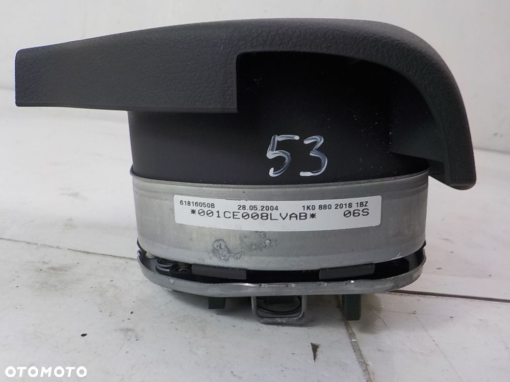 VOLKSWAGEN GOLF V 5 PODUSZKA KIEROWCY AIR BAG 1K0880201S - 7