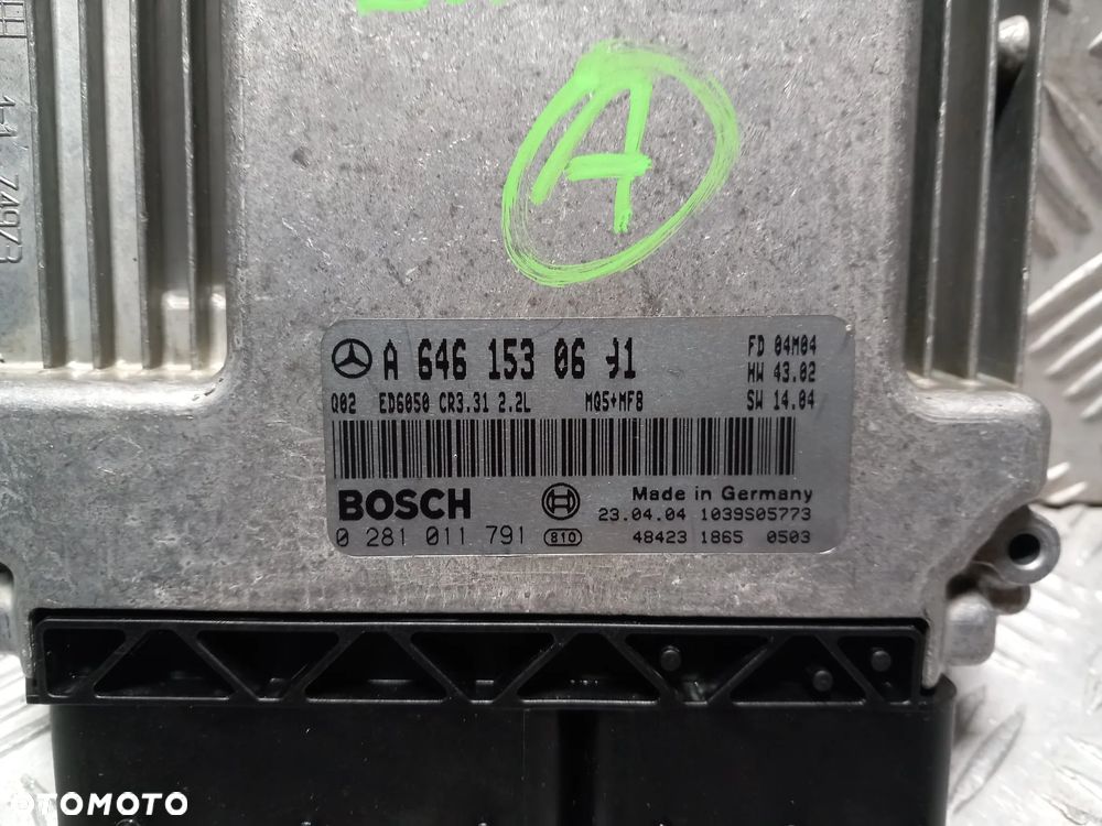 MERCEDES VITO W639 2.2 CDI KOMPUTER STEROWNIK SILNIKA A6461530691 - 2