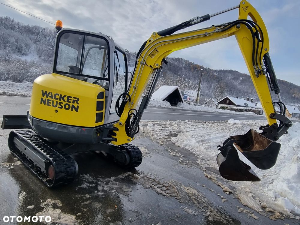 Wacker Neuson EZ38 koparka 4tony 2018r 1289h Import Norwegia-Maszyna JAK NOWA aktualna DEKRA 2026r. silnik Yanmar. dodatkowa linia Hydr. Zamki na tłokach. Szybko-złącze Hydra. 2 łyżki. Zero luzów wycieków. Okazja! - 8