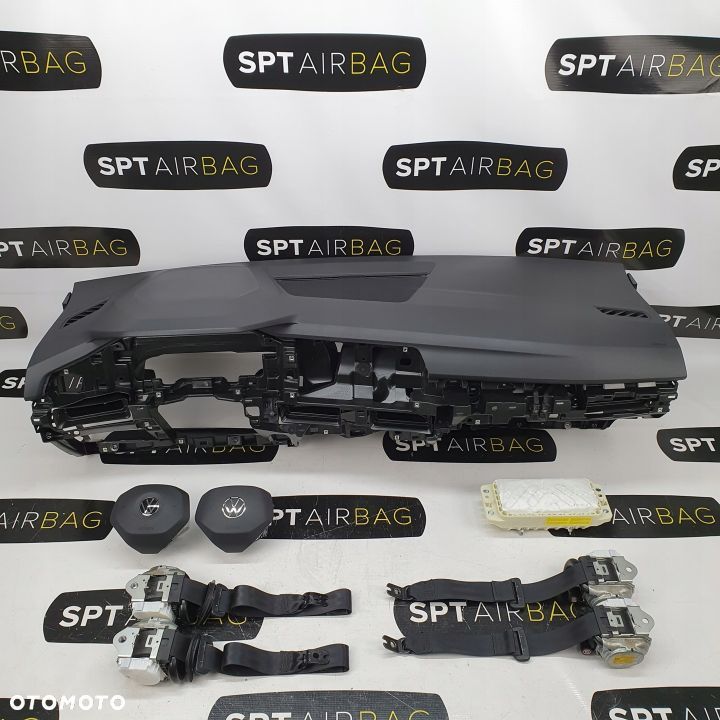 VW GOLF VIII 8 DESKA ROZDZIELCZA KONSOLA KOKPIT PULPIT PODUSZKI AIRBAG AIR BAG PASY KIT SET - 1