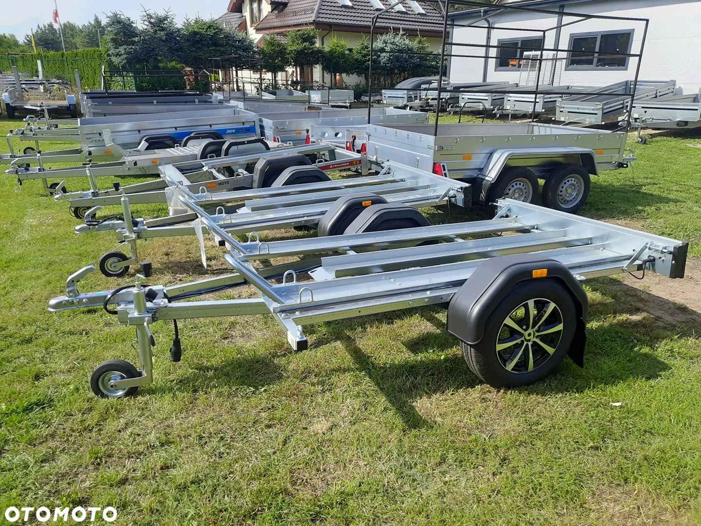 Brenderup Przyczepa MC-2 na dwa motocykle na kołach ALU, - 1