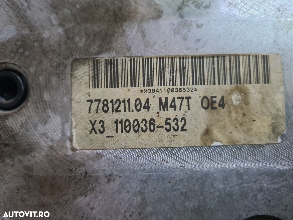 Motor BMW X3 E83 2.0 Diesel 2006 - 2010 150CP Manuala M47 D20 Euro4 (1252) 4x4 778121104 - 9