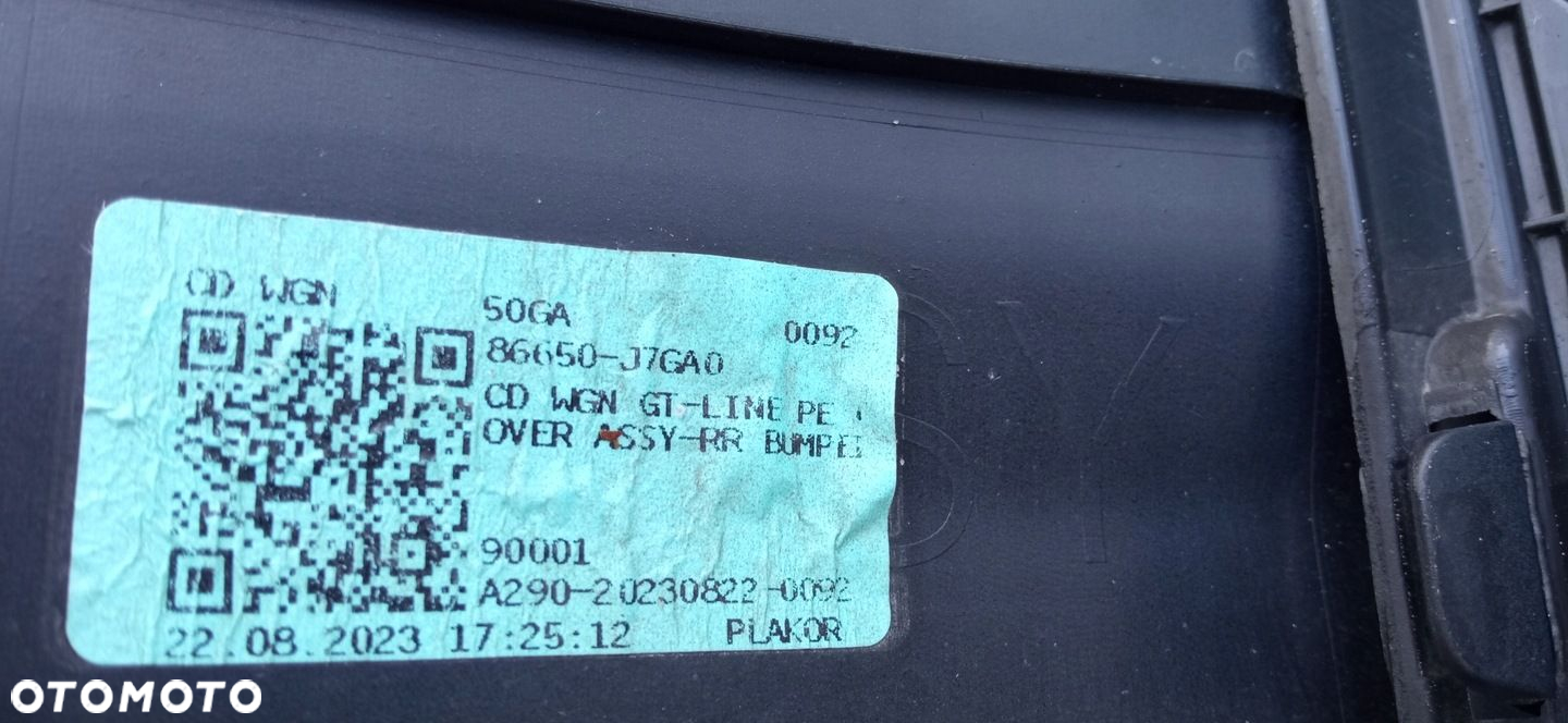 KIA CEED III GT-LINE KOMBI FL 21- DYFUZOR SPOILER ZDERZAKA TYŁ 86612-J7GA0 - 14