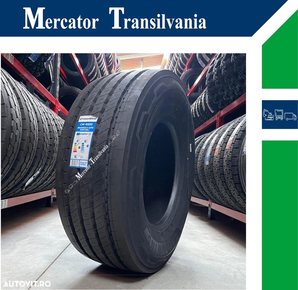 Anvelopa NOUA 385/65R22.5 Crosswind CW-RS03, M+S*, Regional, Directie, 164K/158L - 1
