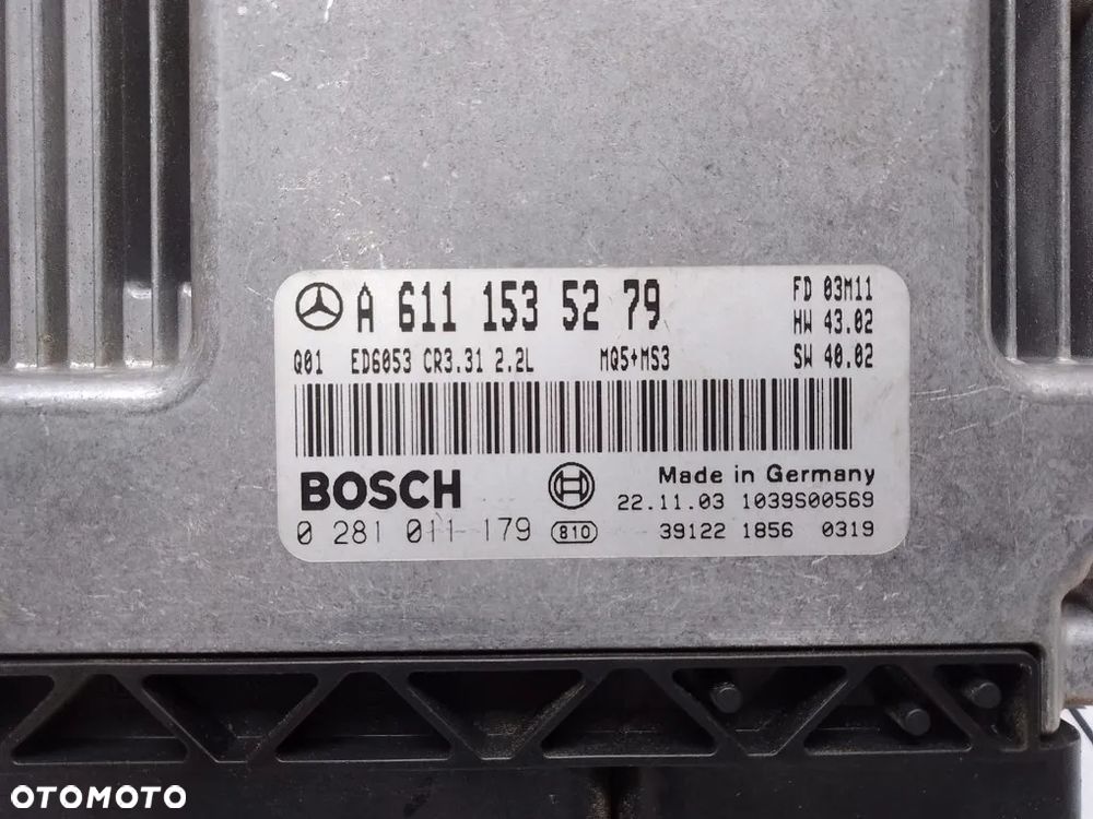 sterownik silnik komputer mercedes vito w639 2.2 cdi a6111535279 - 2
