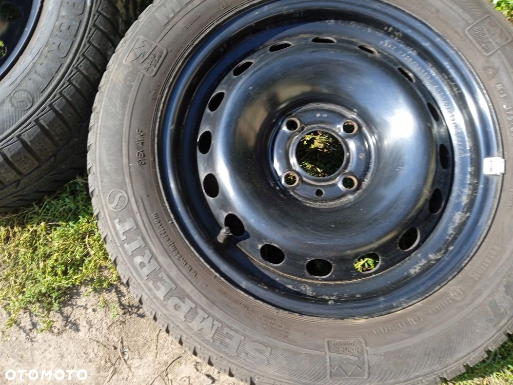 2 felgi stalowe 4x100 Renault Twingo Thalia Clio Dacia Spring opony zimowe - 2