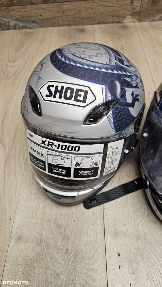Zestaw 2 kasków SHOEI XR-1000 + Raid II Rozmiar XS Do renowacji / Na części - 3