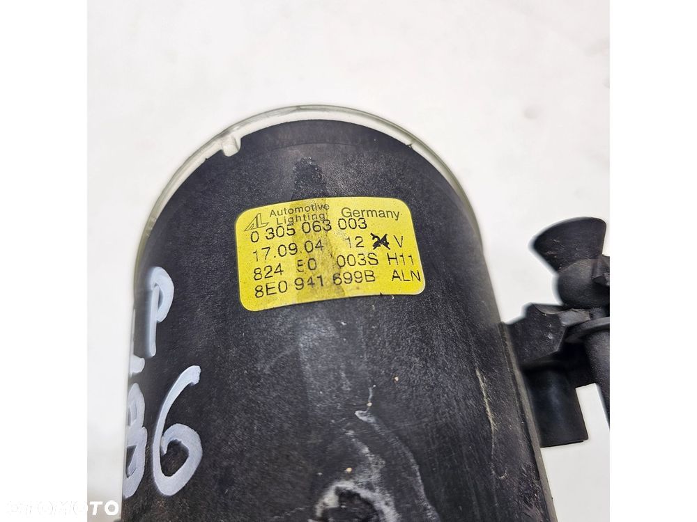 HALOGEN LAMPA PRZECIWMGIELNA LEWY PRZÓD AUDI A4 B6 8E0941699B - 6