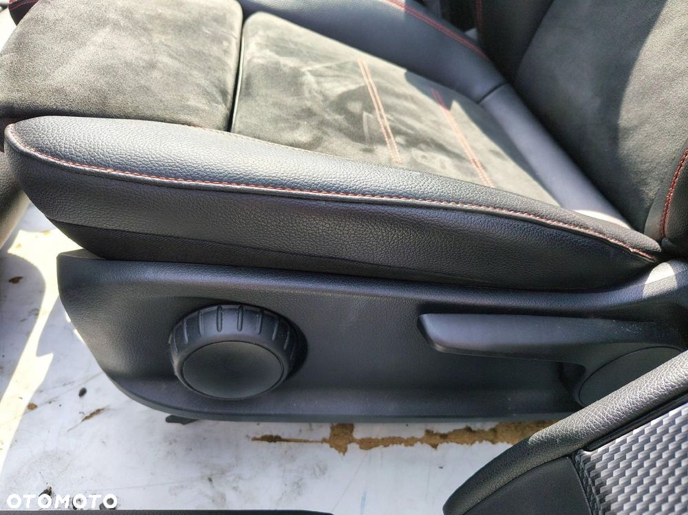FOTEL KANAPA CZARNA SKÓRA KOMPLET BOCZKI MERCEDES A KLASA SEDAN W177 V177 - 12