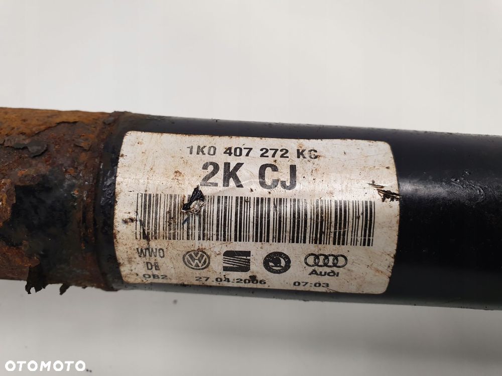 PRAWA PRZEDNIA PÓŁOŚ Półośka przód pasażera Vw Golf V 1.6 Fsi 1K0407272KC - 9