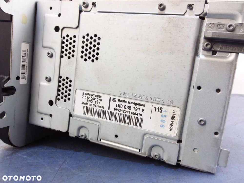 VW TOURAN I RADIO RADIOODTWARZACZ CD 1K0035191E - 5