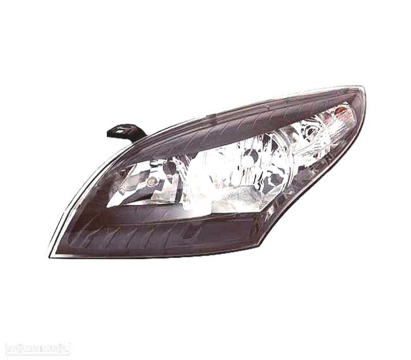 FAROL ESQ PARA RENAULT MEGANE III 08-11 FUNDO PRETO - 1