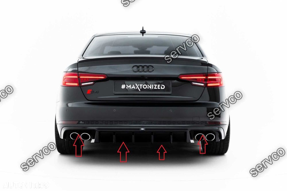 Difuzor bara spate Audi S4 Sedan / Avant B9 2016-2019 v35 - Maxton - 3