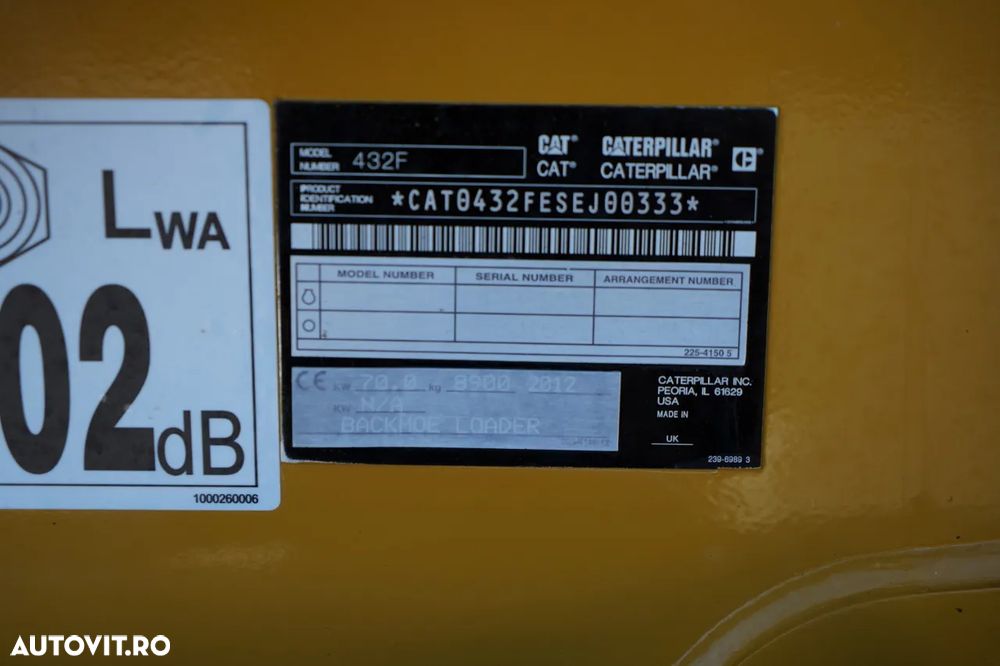 Cat 432F / BULDOEXCAVATOR / JOYSTICK / 2012 / AER CONDIȚIONAT / SET CUPĂ - 36