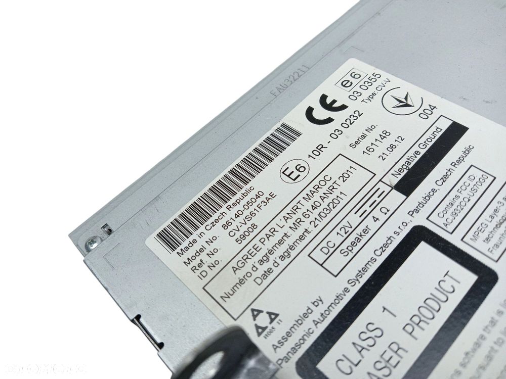 RADIO NAWIGACJA GPS TOYOTA AVENSIS T27 LIFT (2012-2015) 1.8 VALVEMATIC 147KM 86140-05040 - 4