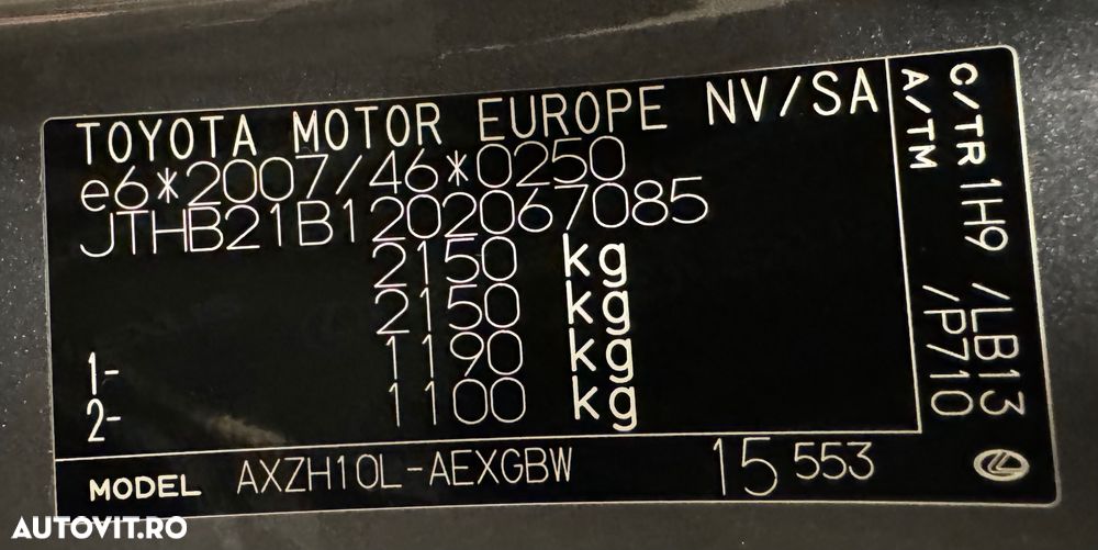 Lexus Seria ES 300h Business Edition - 20