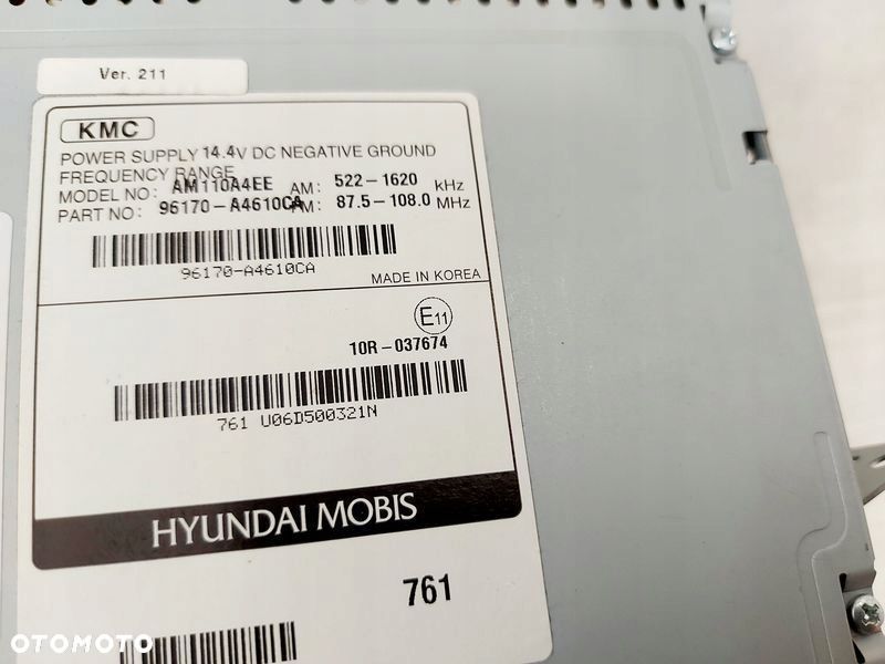 kia carens 4 iv radioodtwarzacz 96170-a4610 - 7