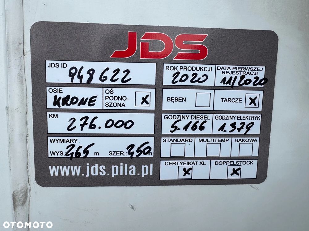 Krone Chłodnia ,Doppelstock , Carrier Vector 1550 - 37