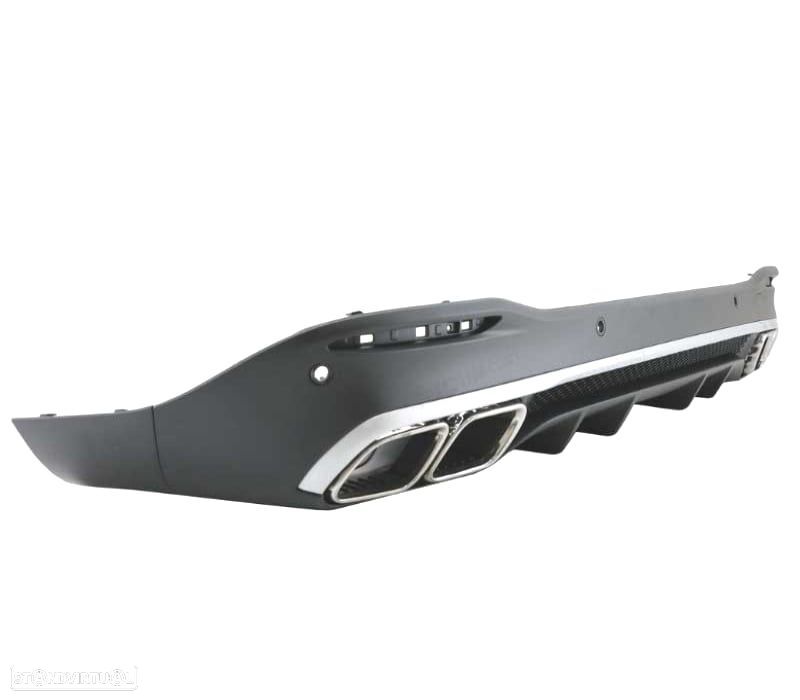 DIFUSOR TRASEIRO MERCEDES GLE W167 20- + PONTEIRAS DE ESCAPE LOOK AMG GLE63 - 2