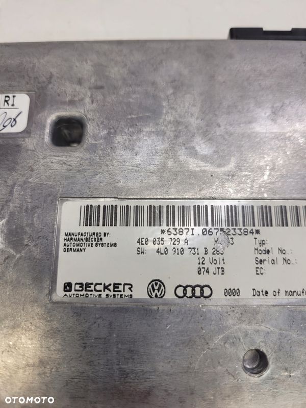 STEROWNIK MODUŁ MMI Q7 A6 C6 4E0035729A 4L0910731B - 5