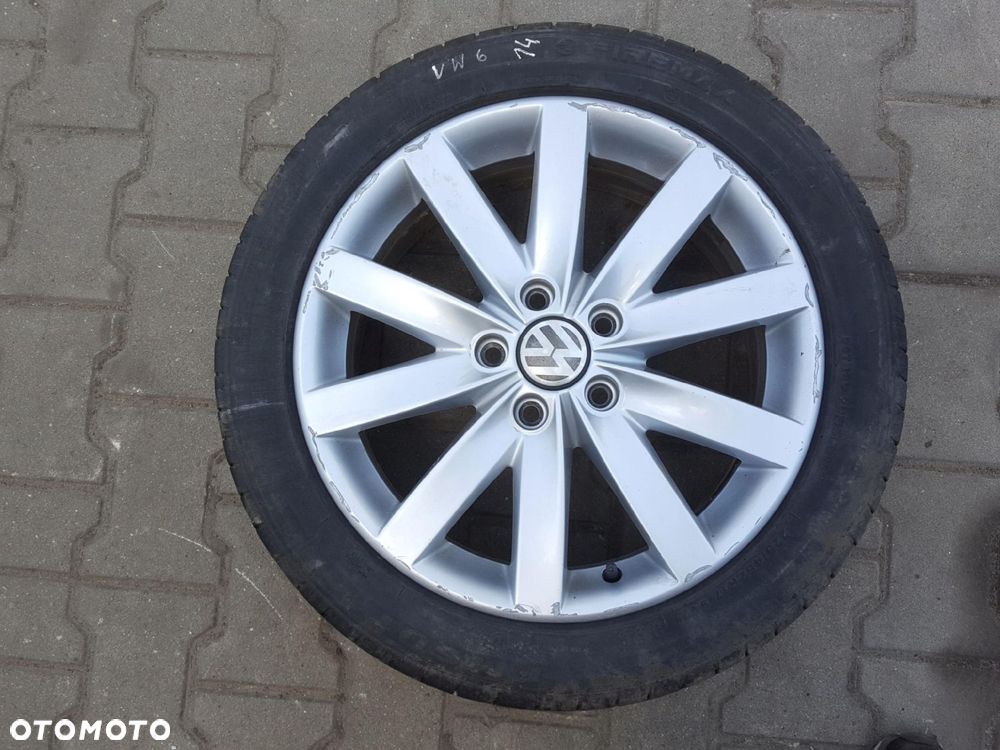 VW GOLF 6 VI 08r- TOURAN FELGA ALUMINIOWA 17 5X112 5K0601025F - 1