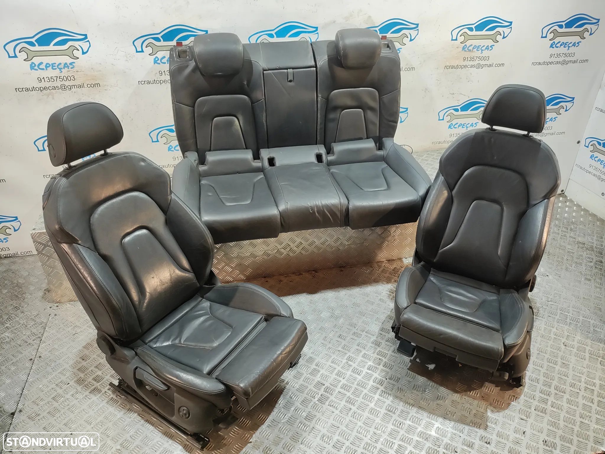 Conjunto Bancos Pele Audi A5 8T 8T3 Coupe S Line S-Line 3 Portas eléctricos - 2