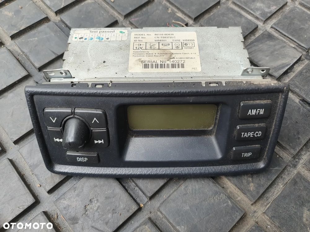 TOYOTA YARIS 03-06 WYŚWIETLACZ PANEL KLIMATYZACJI NAWIEWU 86110-0D030 - 1