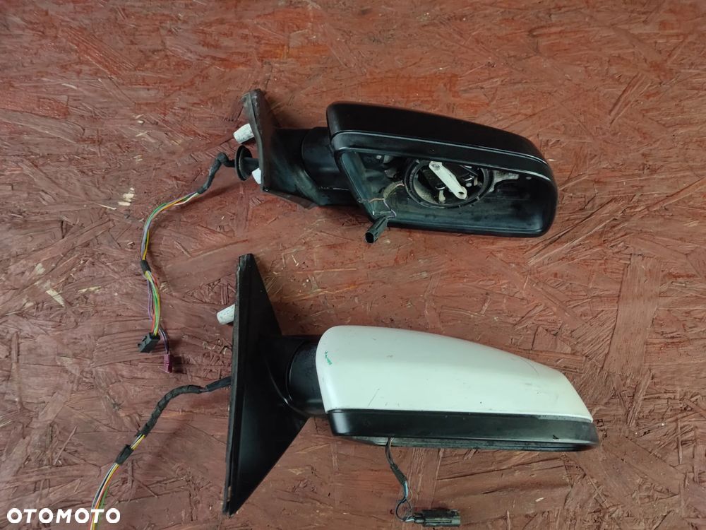 BMW E60 / E61 ORYGINALNE 2xLUSTERKA ZEWNĘTRZNE PRAWA STRONA EUROPA ELEKTRYCZNIE SKŁADANE, PODŚWIETLANE, FOTOCHROMATYCZNE, PODGRZEWANE 6-PIN O NR. 7 189 529 / 7 899 281 OEM - 5