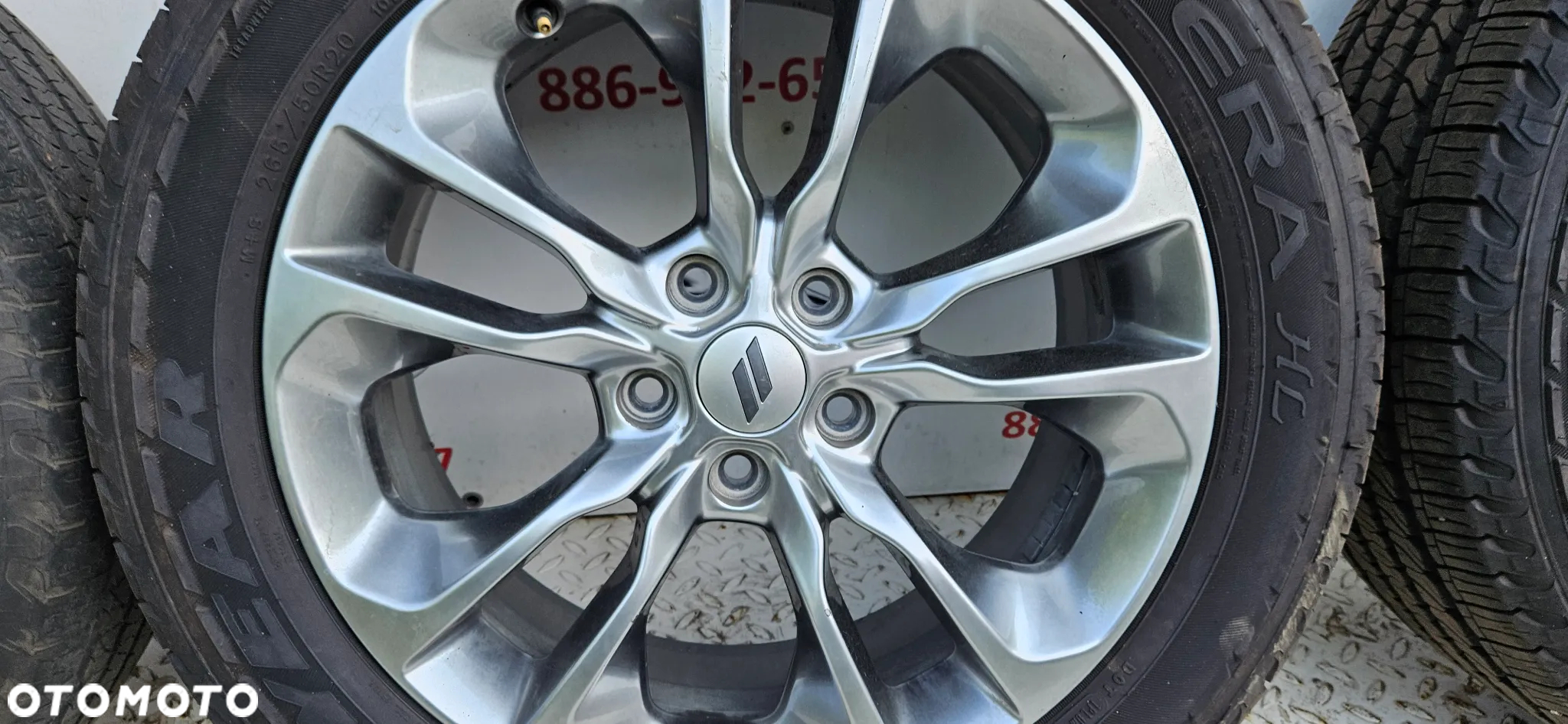 Dodge Durango III LIFT GT RT Koła Komplet kół Alufelgi Felgi 265/50/20 R20 20 cali 20x8.0J 6QP26TRMAA Mopar Oryginał SREBRNE - 12