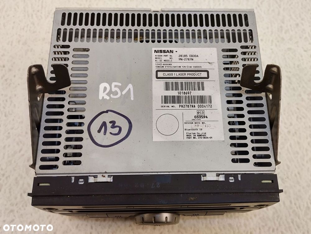 nissan pathfinder r51 navara d40 radio cd 28158-eb30a - 9