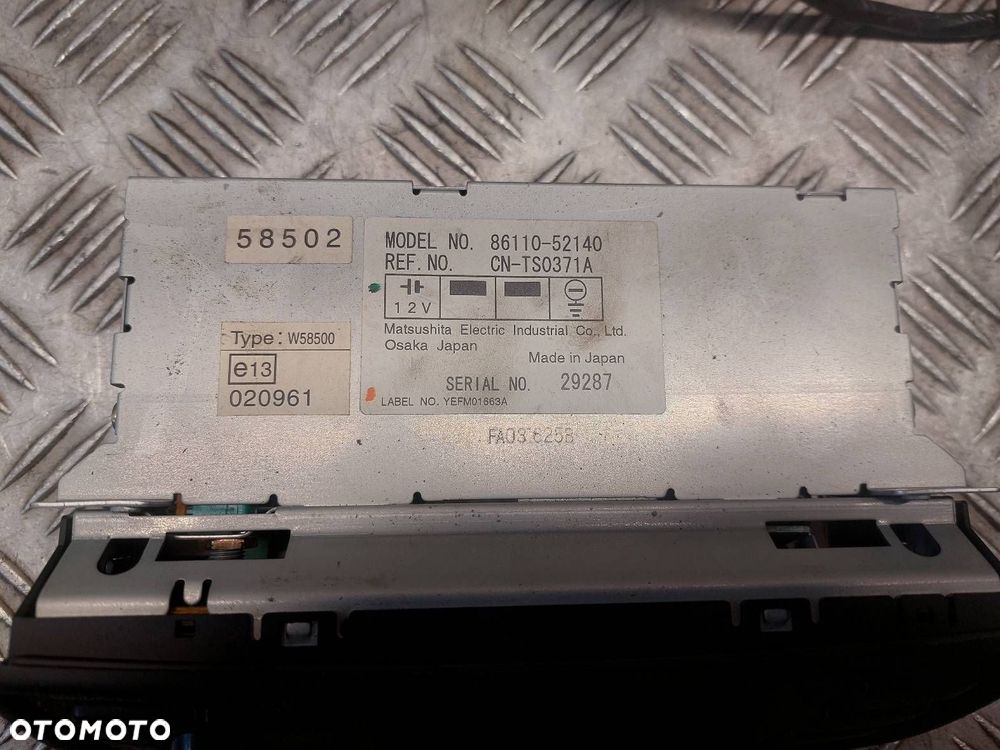 ZESTAW NAWIGACJI GPS TOYOTA YARIS I 86110-52140 08663-00811 08662-00850 - 3