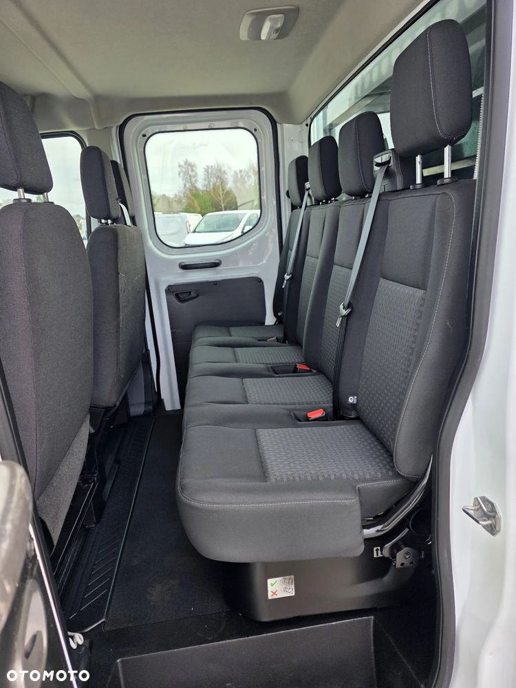 Ford TRANSIT 2,0 TDCI 170 KONNY WYWROTKA 3 STRONNA DOKA BRYGADÓWKA 7 OSOBOWA KLIMA WEBASTO LEDY 150T/KM PRZEBIEGU BLIŻNIAKI DO 3,5T WYWROT GWARANCJA - 16