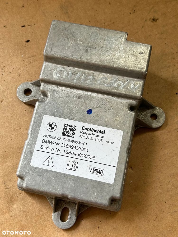 BMW G11 G12 G30 G31 G32 MODUŁ STEROWANIA PODUSZKI POWIETRZNEJ 6994533 - 1