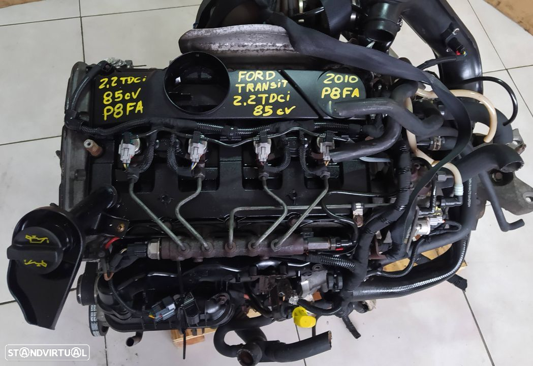 Motor Ford Transit 2.2TDCI 85cv P8FA  caixa 5 velocidades 6C1R 7002 AB - 2