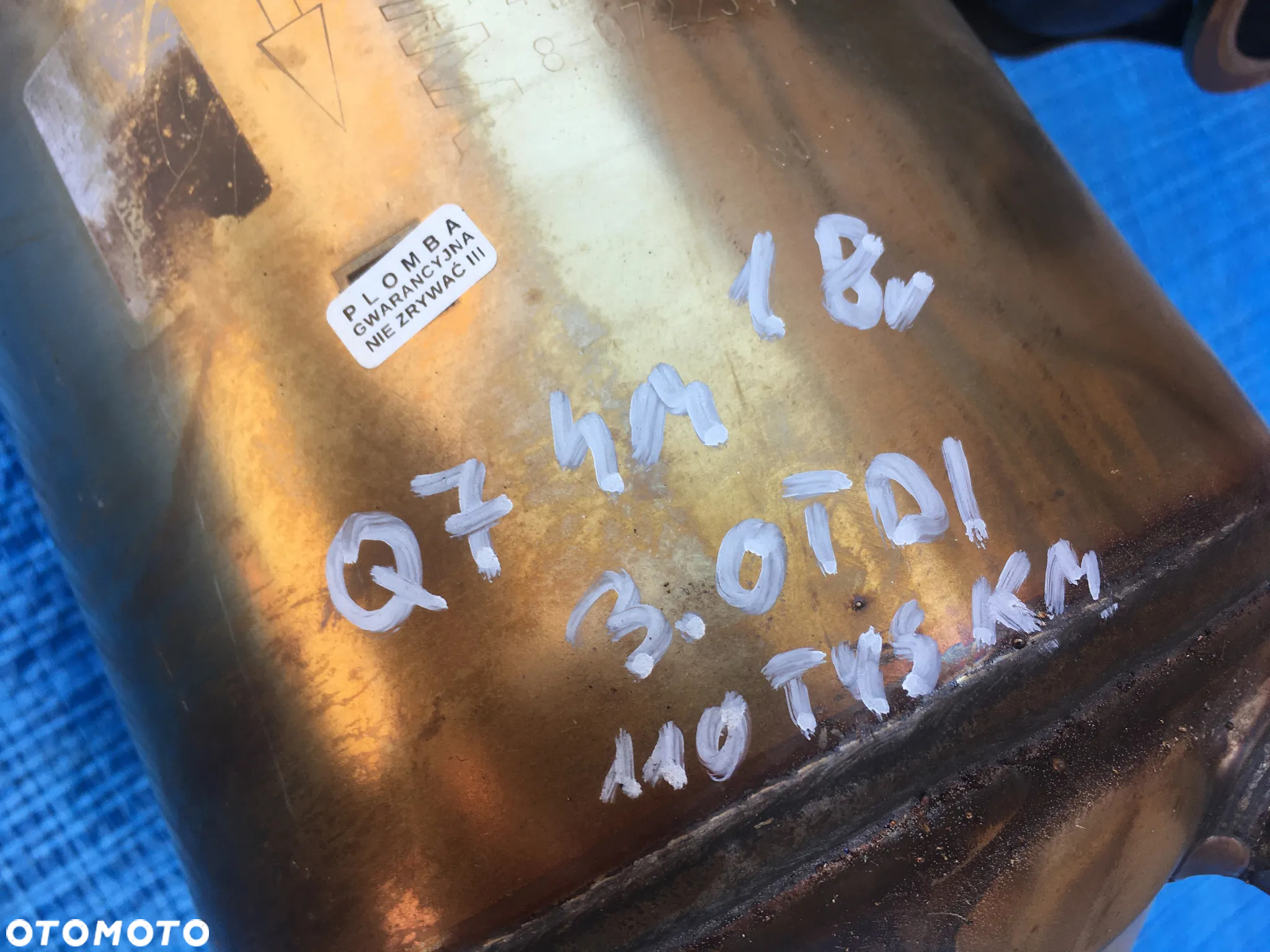 AUDI Q7 4M 3.0 TDI / Filtr DPF Katalizator / CZUJNIK  / 110tys km / ORYGINAŁ - 2