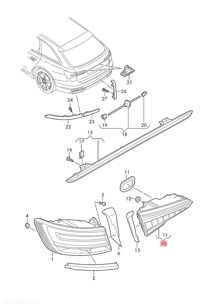 AUDI A6 C8 LIFT 23- KOMBI AVANT OPT2 LAMPY TYŁ TYLNE LAMPA MATRIX ORYGINAŁ - 2