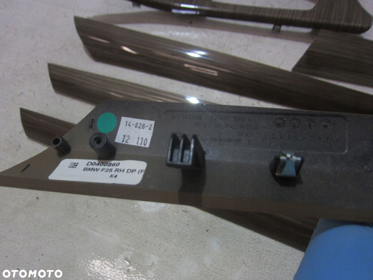 BMW X3 F25 DEKORY LISTWY WEWNĘTRZNE PANELE BRĄZ SIENA DREWNO 51169200950 - 7