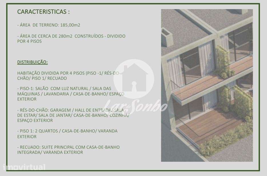 Terreno com Projeto Aprovado (CMP) para Moradia T3 de Luxo  Pronto ... - Grande imagem: 2/9