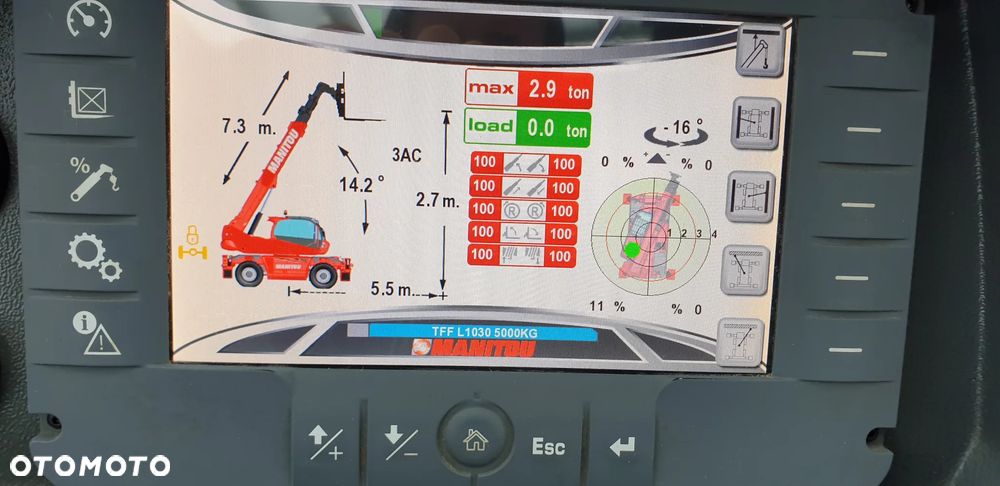 Manitou MRT 2550+ 4238mtg KOSZ hydr. widły pilot sprowadzona 2018rok SUPER STAN - 17